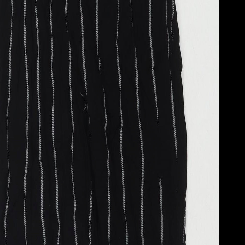 Womens UK Size 8 PRETTYLITTLETHING Regular Fit  Black Trousers