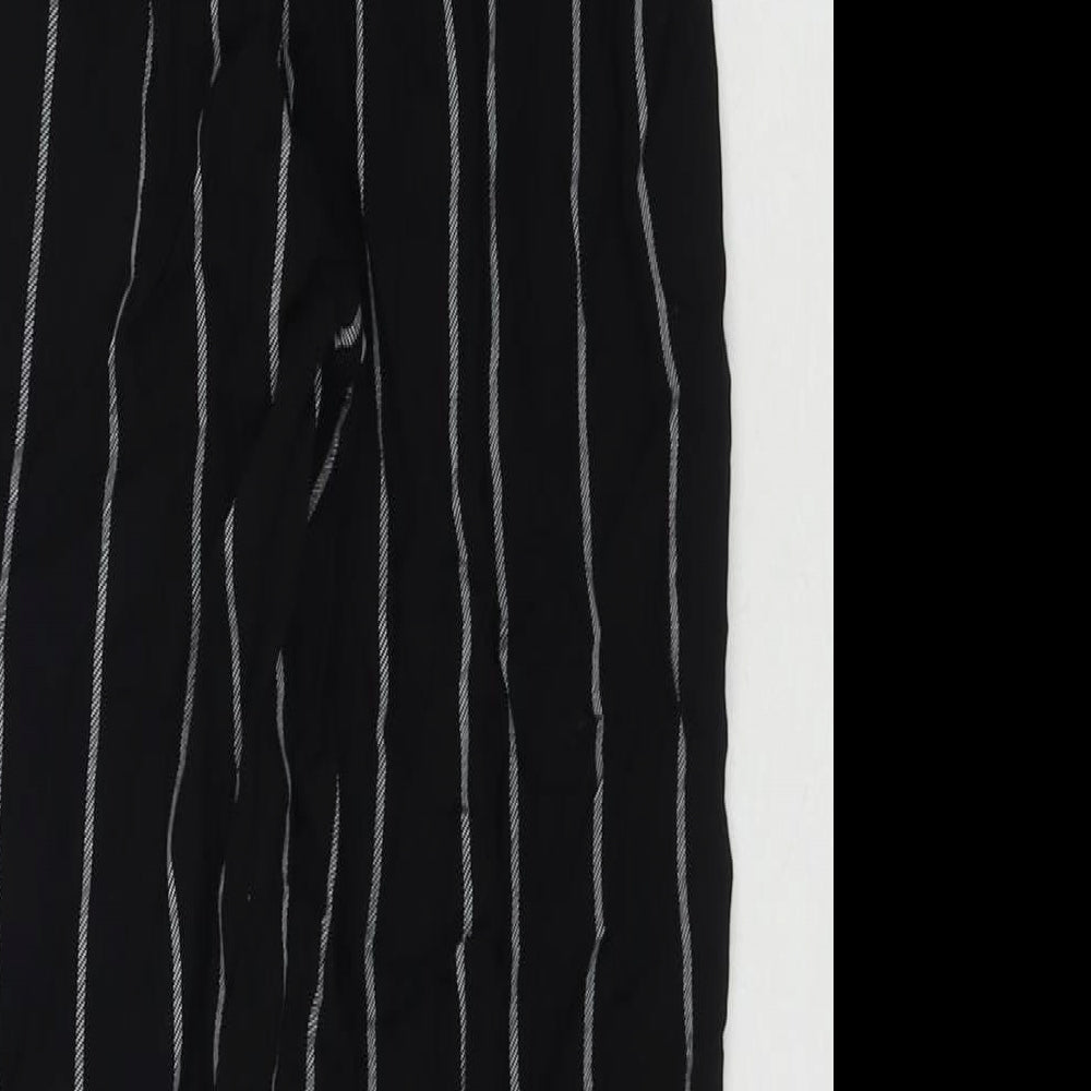 Womens UK Size 8 PRETTYLITTLETHING Regular Fit  Black Trousers