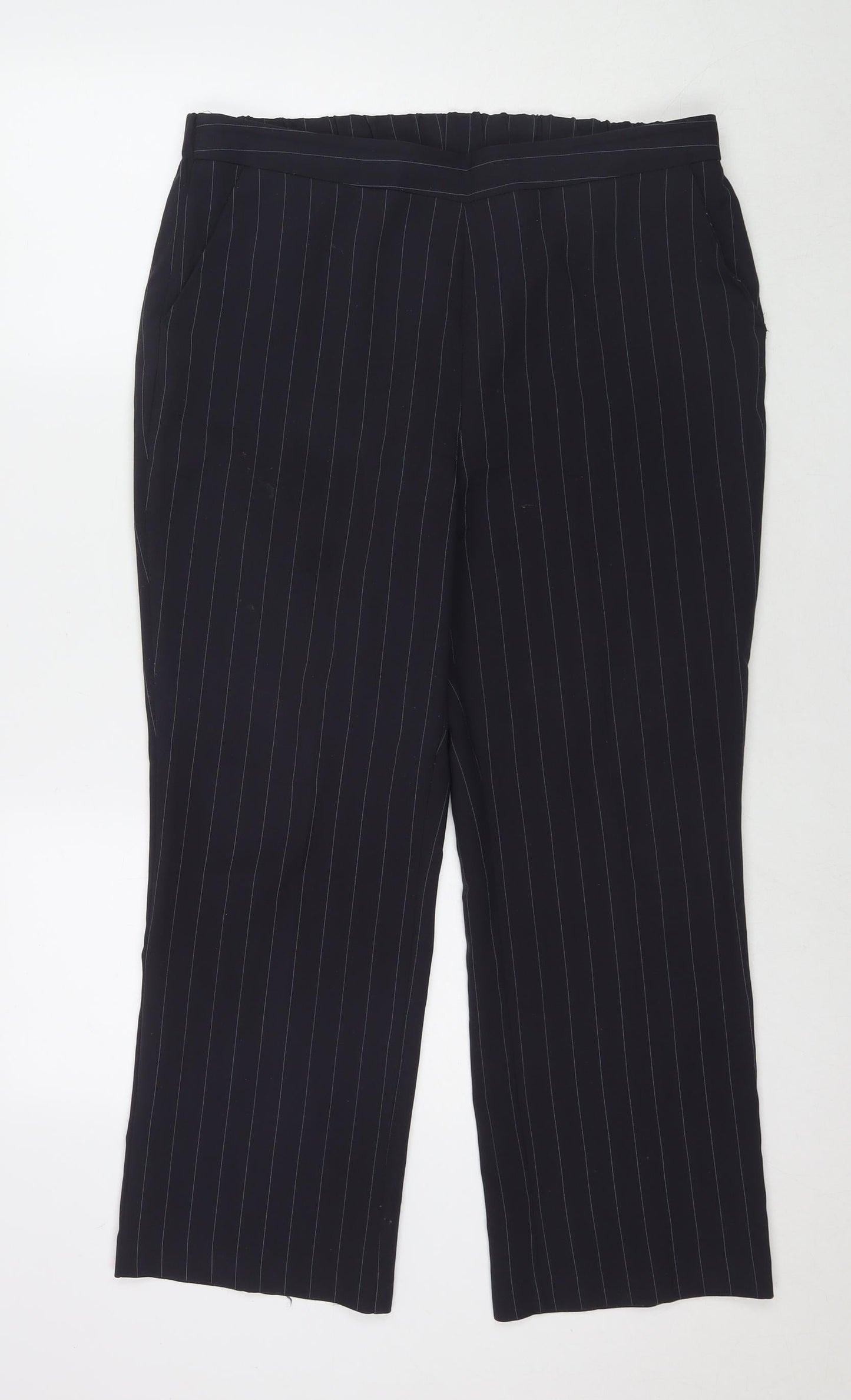 Womens UK Size 14 Bonmarché Regular Fit  Blue Trousers
