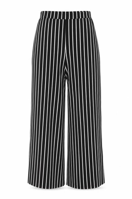 PRETTYLITTLETHING Womens Black Polyester Trousers Size 8 L27 in Regular