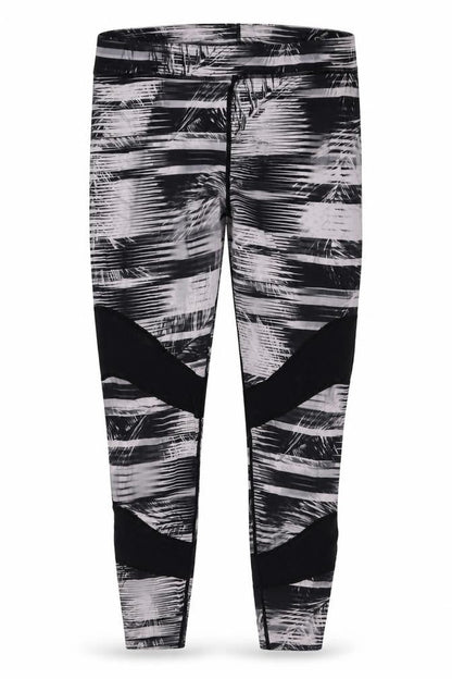 Label Lab Womens Multicoloured Geometric Polyester Compression Leggings Size S L26 in Regular Pullover