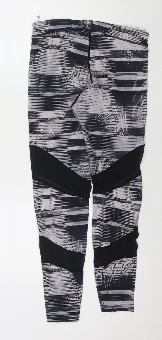 Label Lab Womens Multicoloured Geometric Polyester Compression Leggings Size S L26 in Regular Pullover