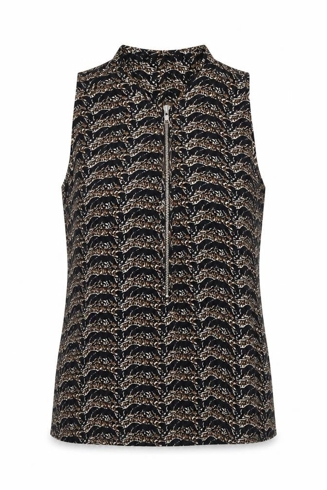Womens UK Size XS The Kooples Black Basic Tank