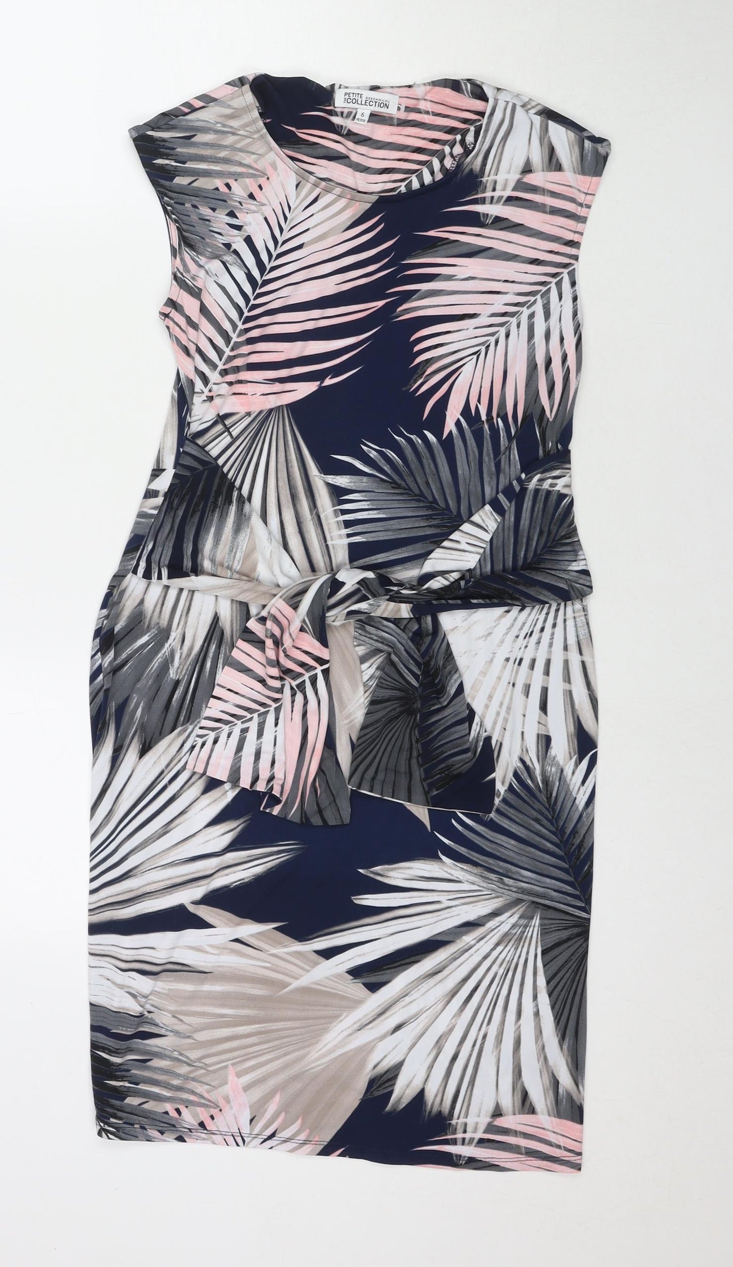 Debenhams Womens Multicoloured Floral Polyester A-Line Size 6 Round Neck Pullover