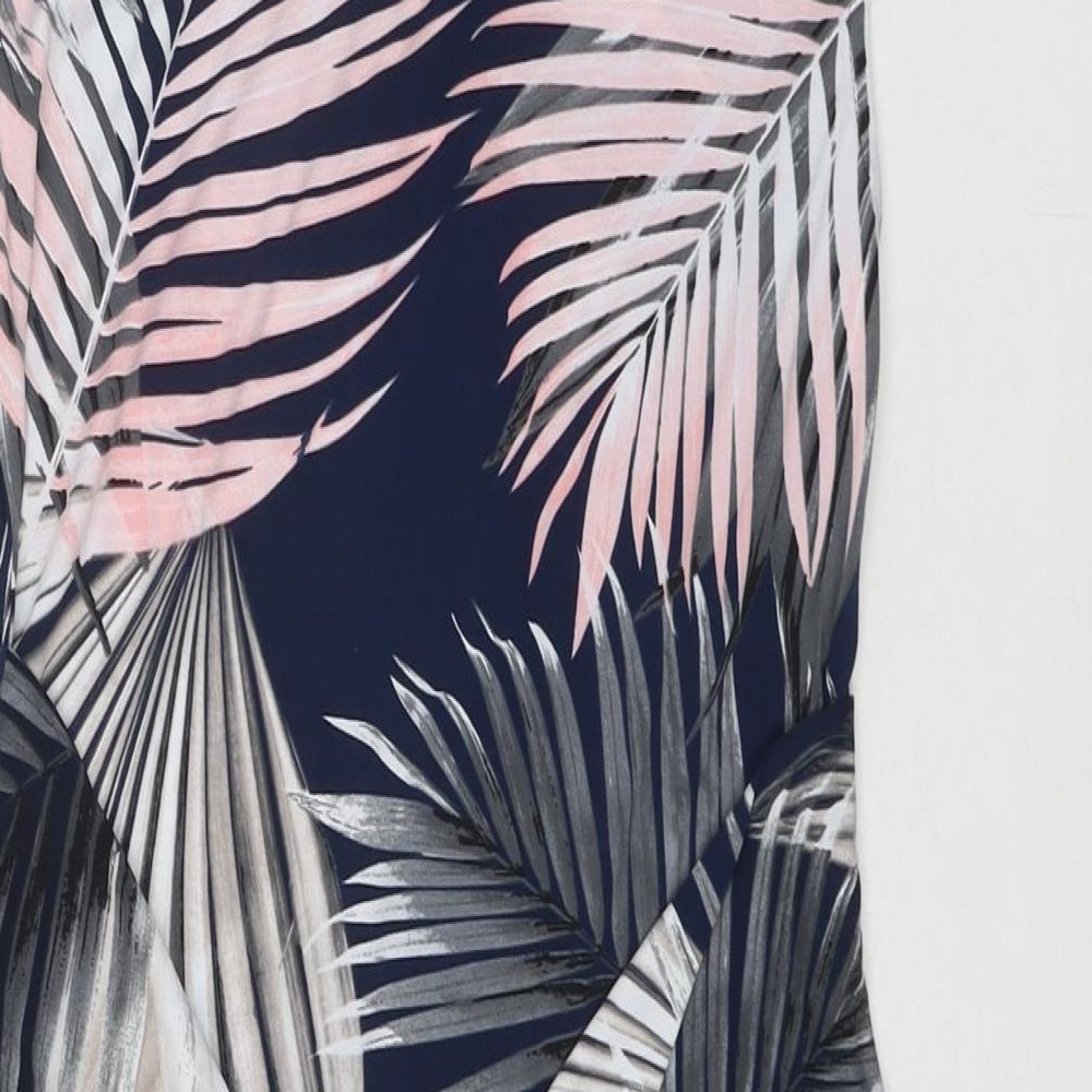 Debenhams Womens Multicoloured Floral Polyester A-Line Size 6 Round Neck Pullover