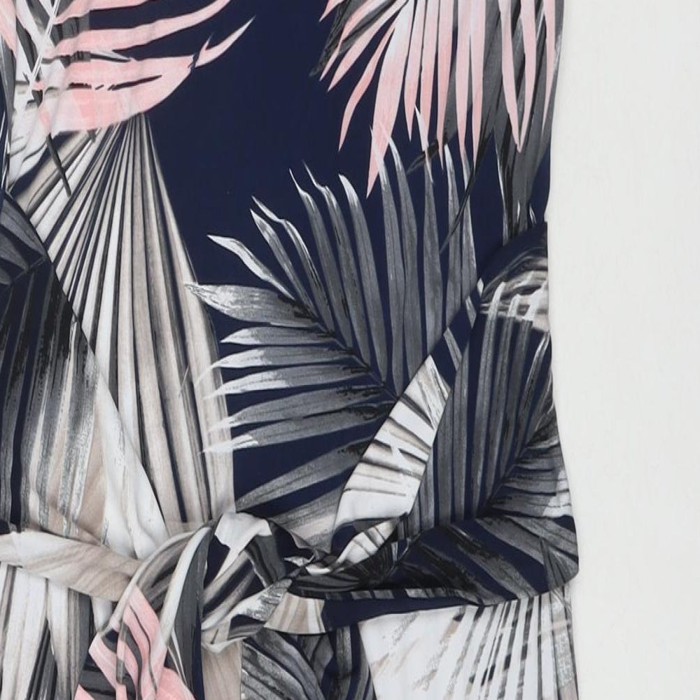 Debenhams Womens Multicoloured Floral Polyester A-Line Size 6 Round Neck Pullover