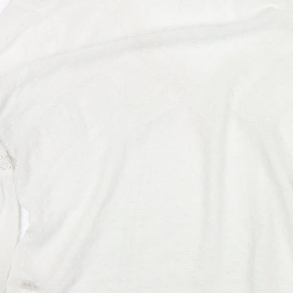 Womens UK Size S Grace & MIla White Basic Blouse