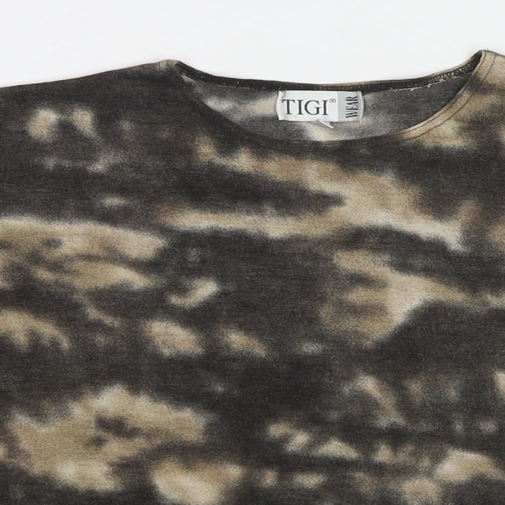 Womens UK Size 14 TIGI Grey Basic Tank