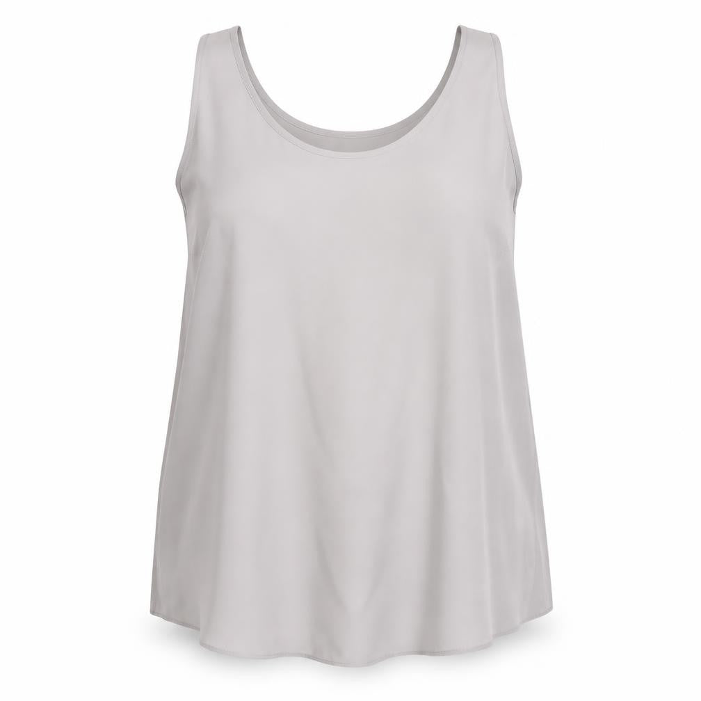Womens UK Size 18 Arcadia Grey Basic Tank