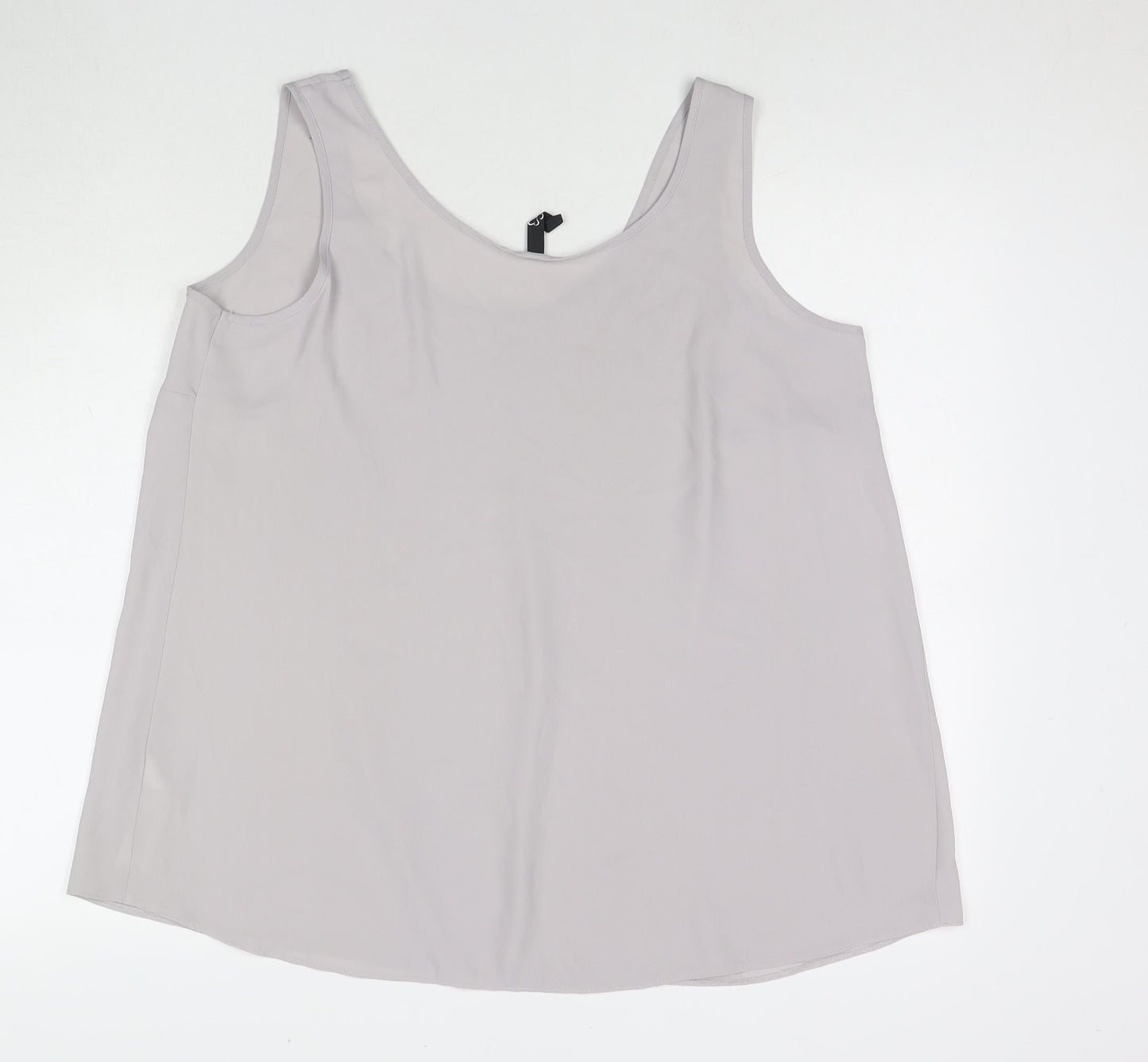 Womens UK Size 18 Arcadia Grey Basic Tank