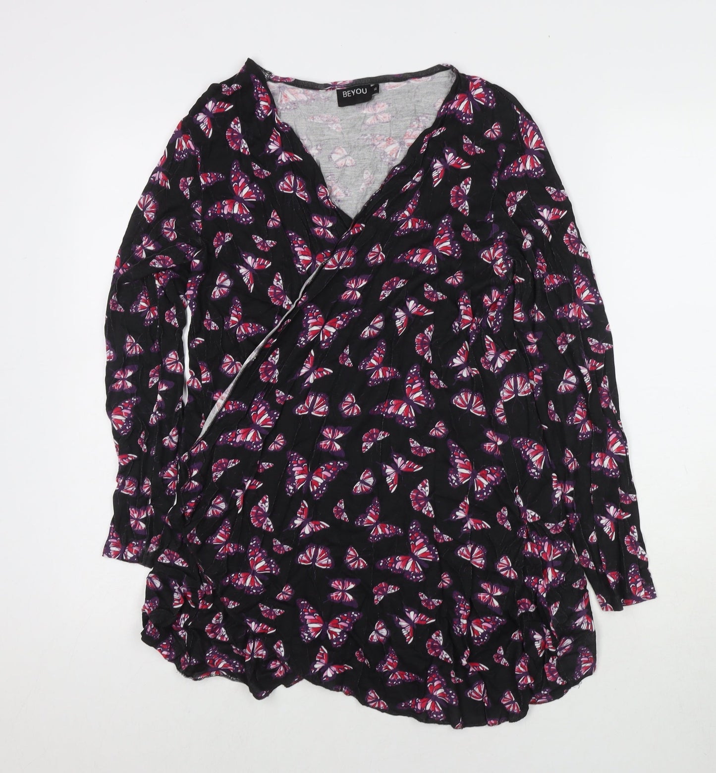 Womens UK Size 14 Be You Black Cape Jumper