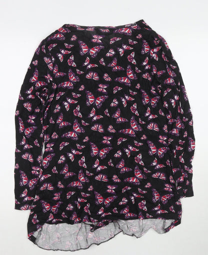 Womens UK Size 14 Be You Black Cape Jumper