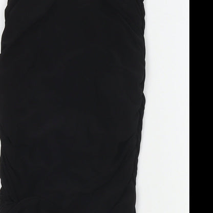 PRETTYLITTLETHING Womens Black Polyester Bandage Skirt Size 8