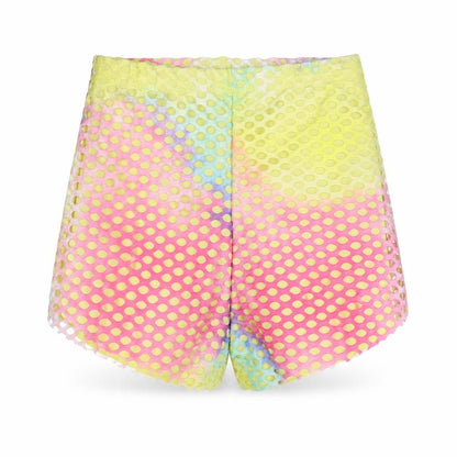 Stylewise Womens Multicoloured Colourblock Polyester Hot Pants Shorts Size S L3 in Regular Pull On - Size S/M