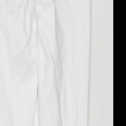 Womens UK Size 8 Jeans Regular Fit Skinny White Jeans