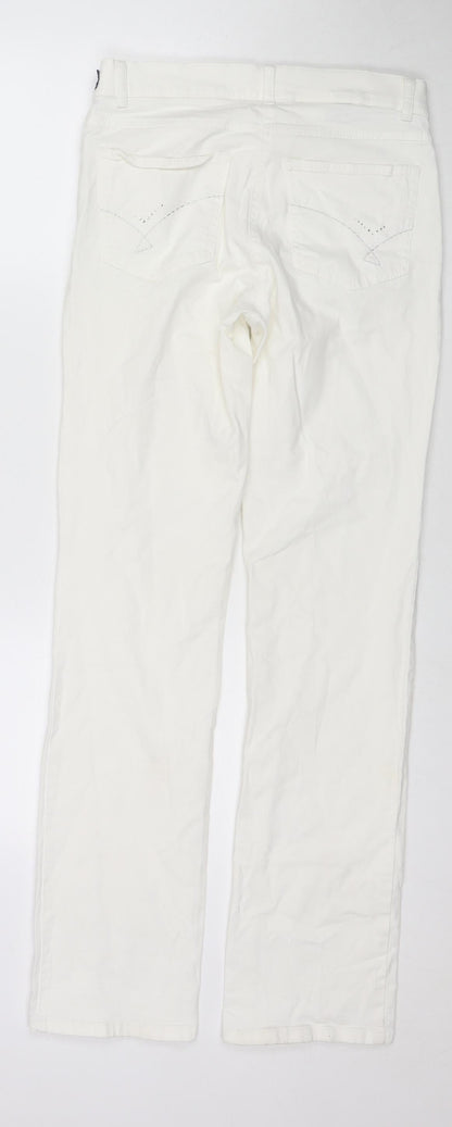 Steilmann Womens White Cotton Skinny Jeans Size 8 L31 in Regular Zip
