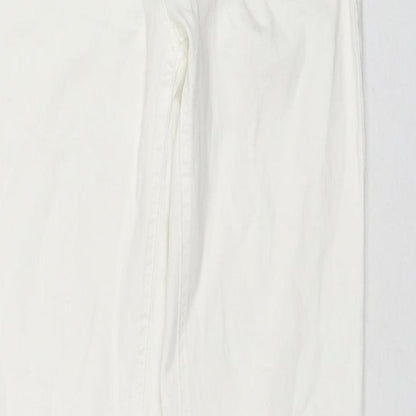 Steilmann Womens White Cotton Skinny Jeans Size 8 L31 in Regular Zip