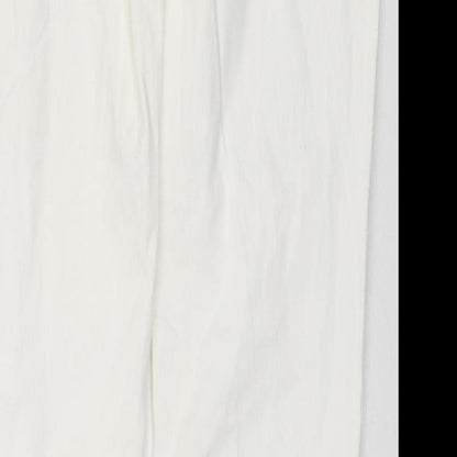 Steilmann Womens White Cotton Skinny Jeans Size 8 L31 in Regular Zip