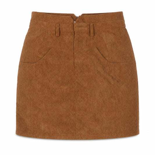 Dancing Leopard Womens Brown Cotton A-Line Skirt Size 10 Zip