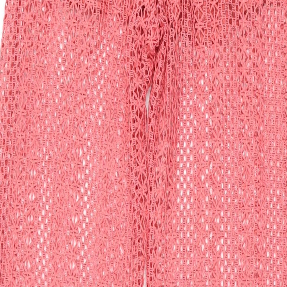 Womens UK Size S Zara Regular Fit  Pink Trousers