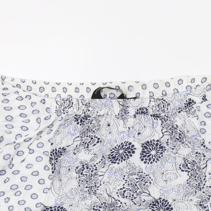 Womens UK Size 12 Dorothy Perkins White Basic Blouse