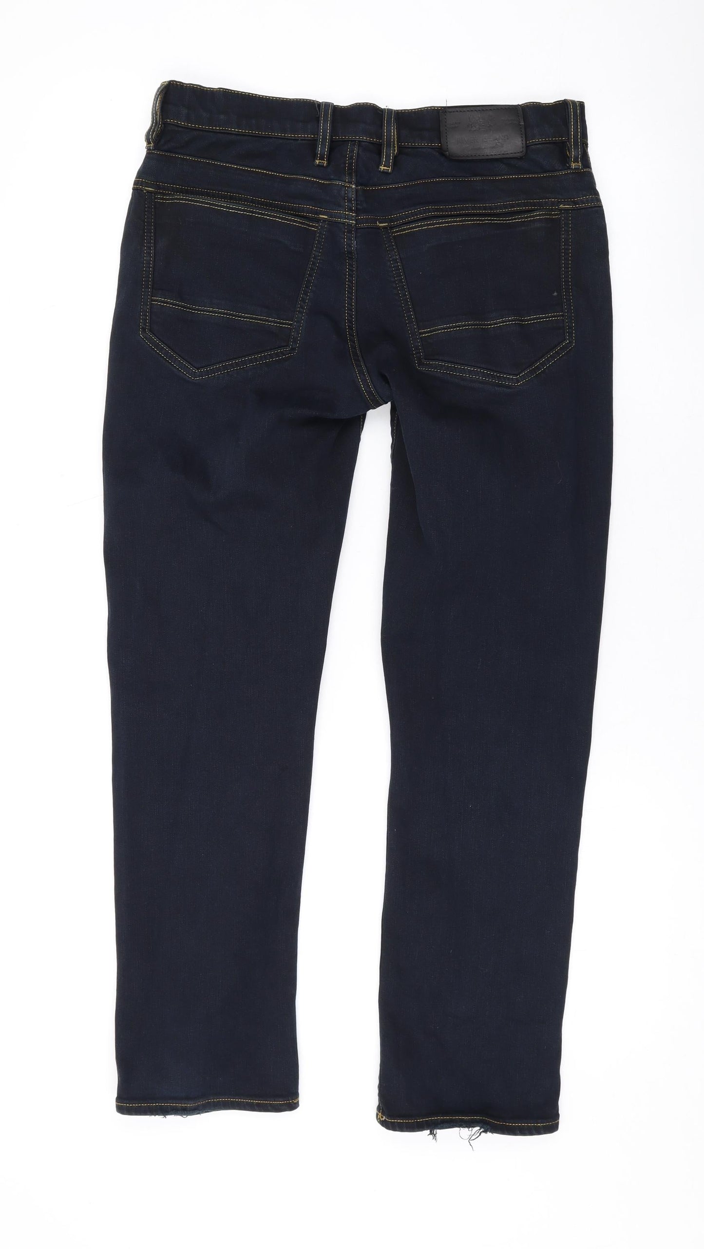 Mens UK Size 28 in River Island Regular Fit Straight Blue Jeans