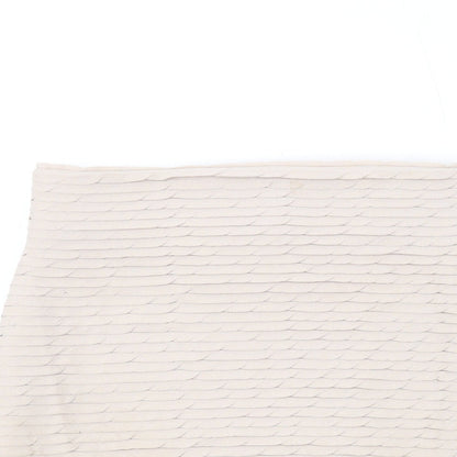 Miss Selfridge Womens Beige Polyester Bandage Skirt Size 8