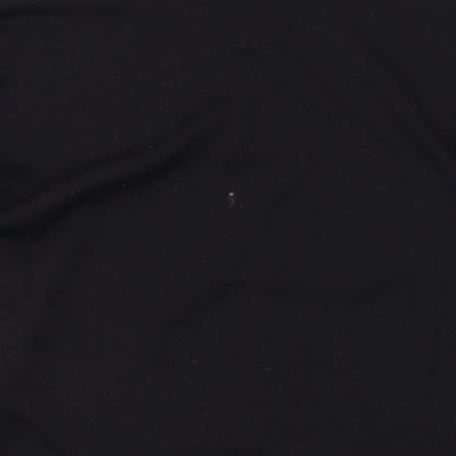 Campri Mens Black Polyester Basic Casual Size XL Round Neck Pullover