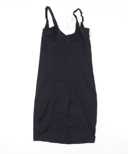 Debenhams Womens Black Polyamide Bodycon Size 12 Scoop Neck Pullover - Slip