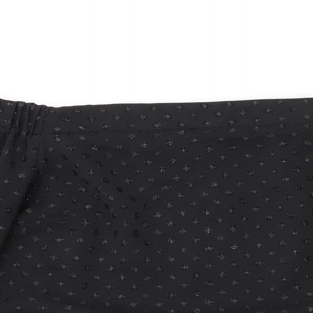 Womens UK Size 8 Oasis Black Basic Blouse