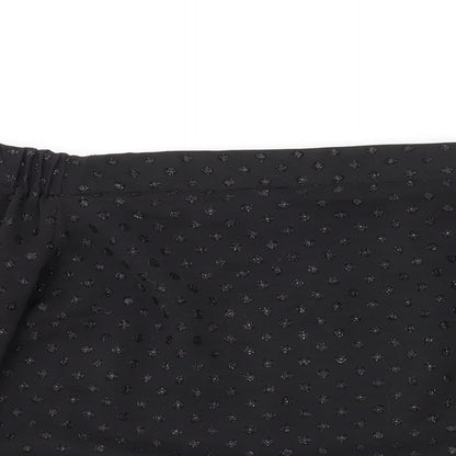 Womens UK Size 8 Oasis Black Basic Blouse