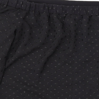 Womens UK Size 8 Oasis Black Basic Blouse