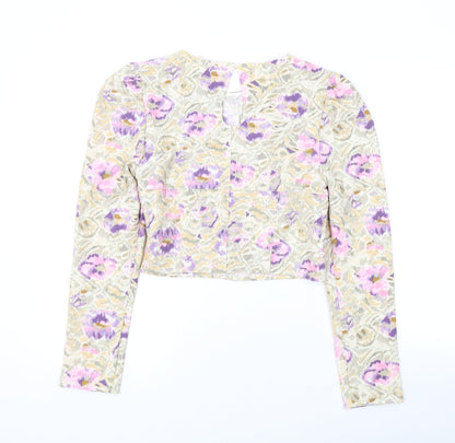 Womens UK Size S H&M Multicoloured Basic Blouse