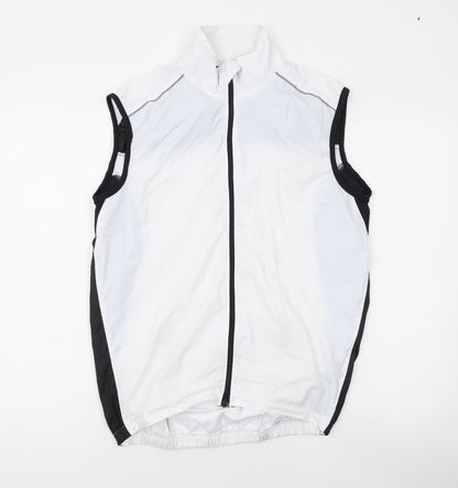 Mens UK Size M FDX White Gilet