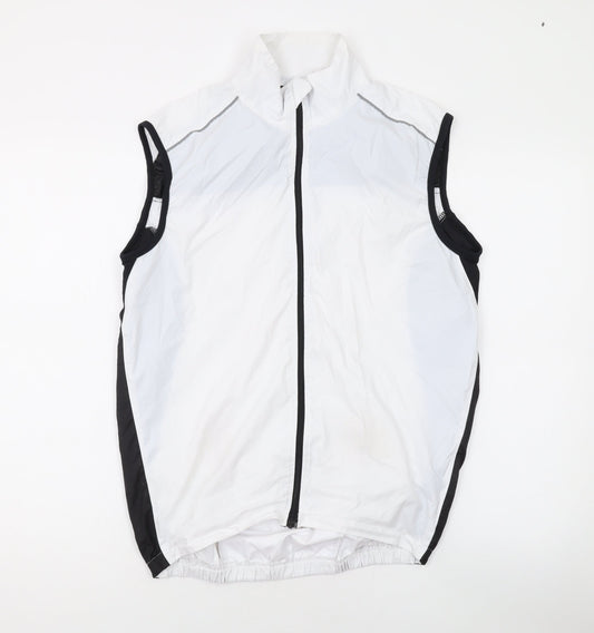 Mens UK Size M FDX White Gilet
