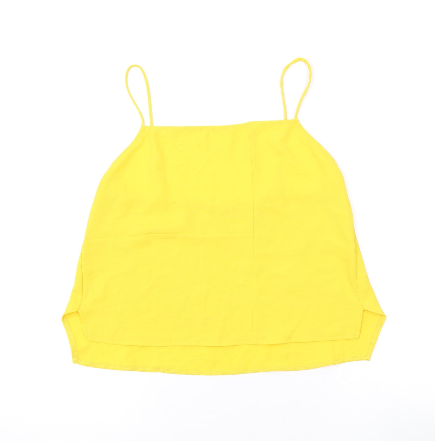 Womens UK Size S Zara Yellow Camisole Tank
