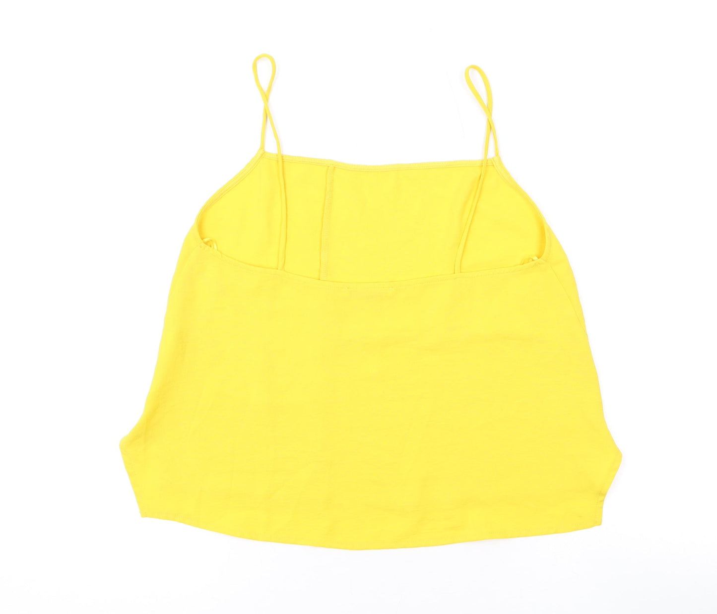 Womens UK Size S Zara Yellow Camisole Tank