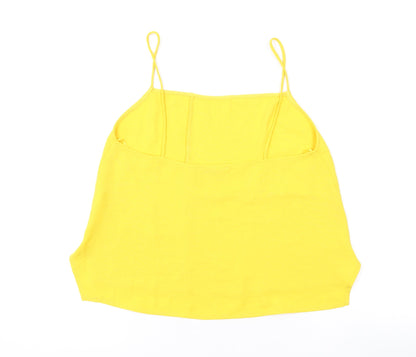 Womens UK Size S Zara Yellow Camisole Tank