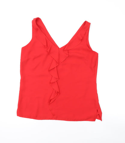 Womens UK Size 8 Wallis Red Basic Tank