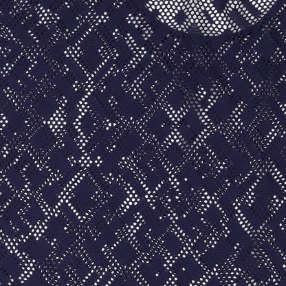 Marks and Spencer Womens Blue Geometric Polyester Cover Up Size 16
