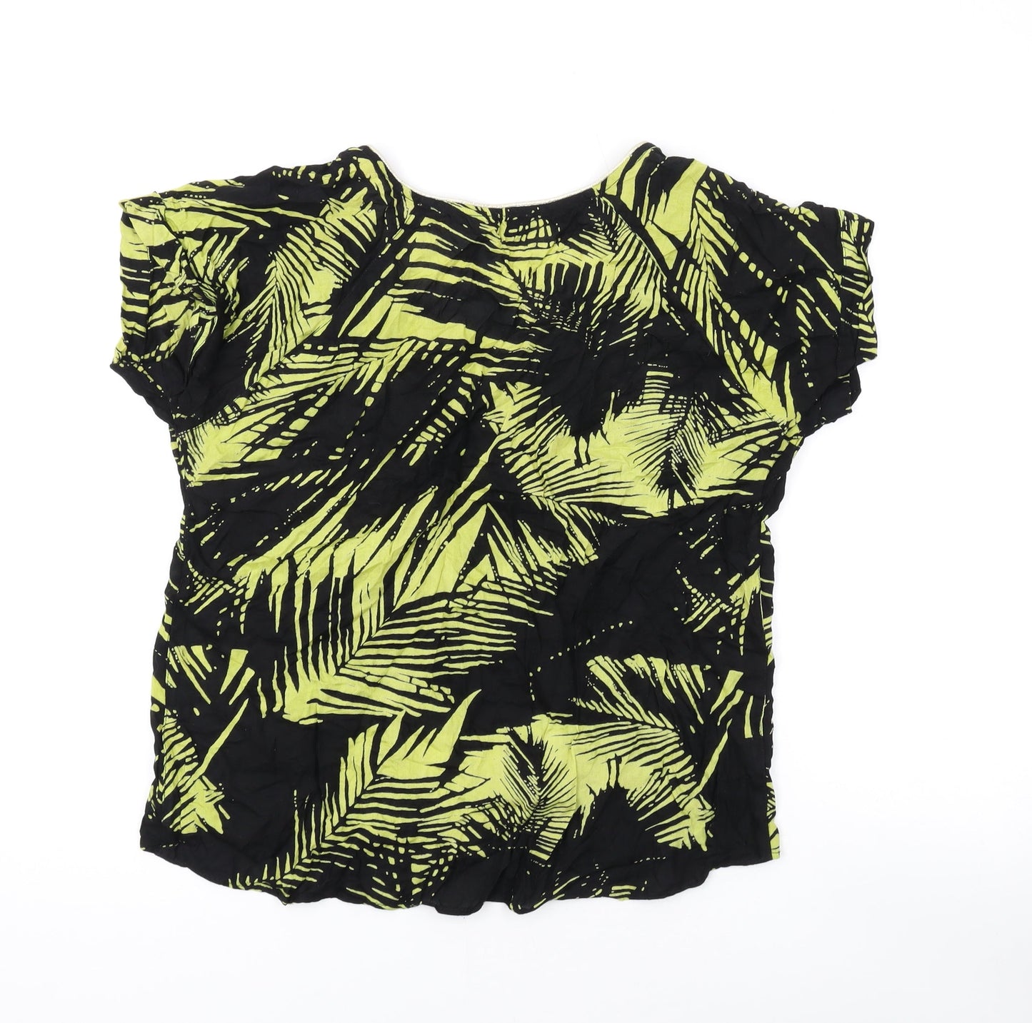 Womens UK Size 8 River Island Black Basic T-Shirt