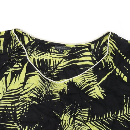 Womens UK Size 8 River Island Black Basic T-Shirt