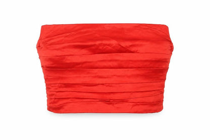 Womens UK Size S Zara Red Basic Blouse