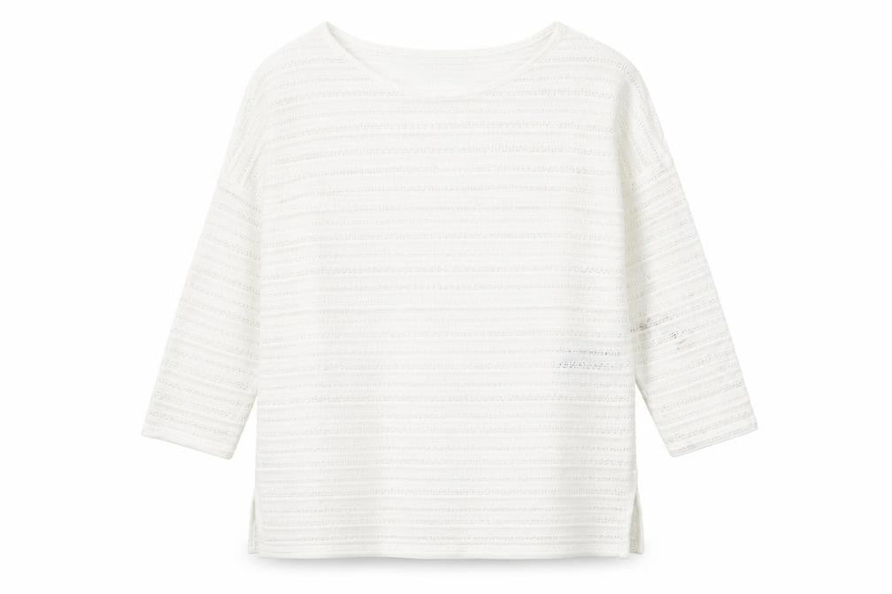 Womens UK Size 8 Marks and Spencer White Pullover Jumper