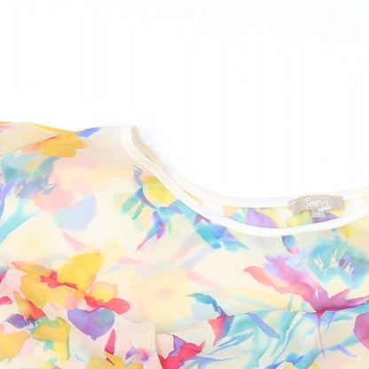Womens UK Size 16 Soon Multicoloured Basic Blouse