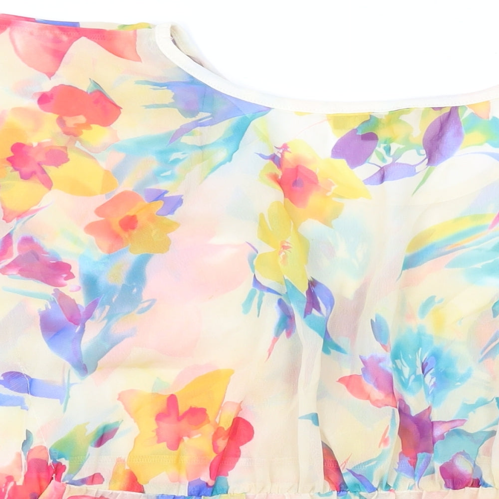 Womens UK Size 16 Soon Multicoloured Basic Blouse