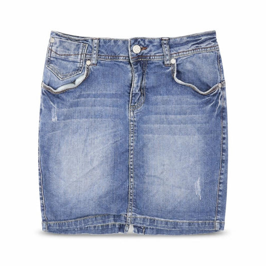 Womens UK Size 8 Limited Collection Mini Denim Skirt