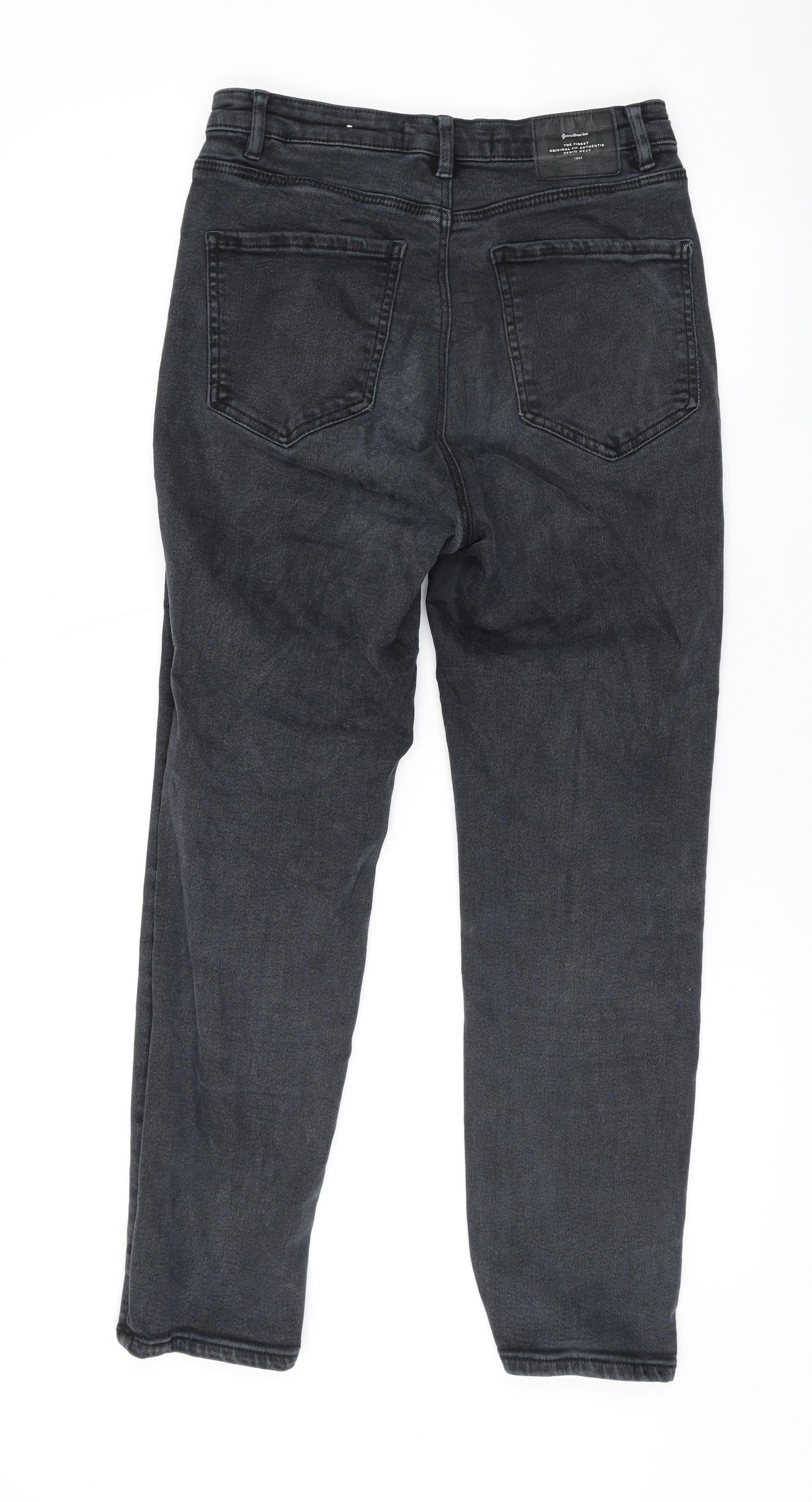 Womens UK Size 12 Stradivarius Regular Fit Skinny Grey Jeans