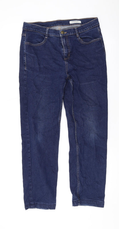 Womens UK Size 12 Marks and Spencer Regular Fit Skinny Blue Jeans