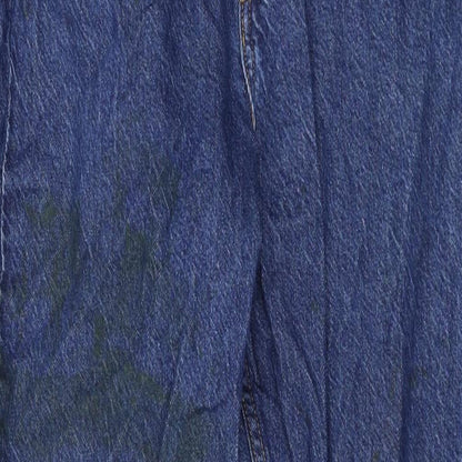 Denim & Co. Womens Blue Cotton Skinny Jeans Size 10 L26 in Regular Zip